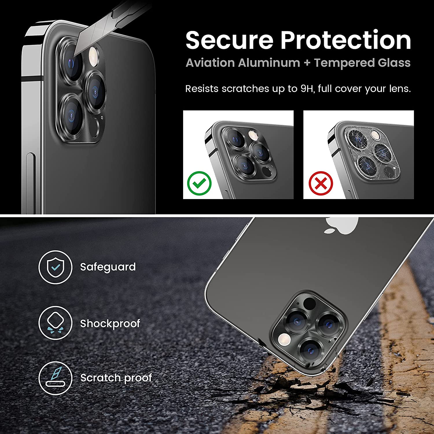 Protector de Lentes de Camara iPhone 13 Pro / iPhone 13 Pro Max