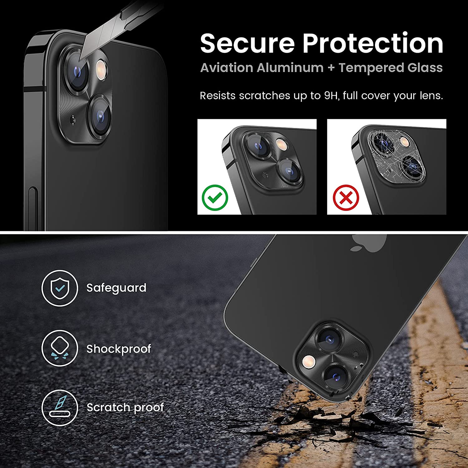 Lámina Protectora Cámara De Aluminio iPhone 13 Pro / 13 Pro Max