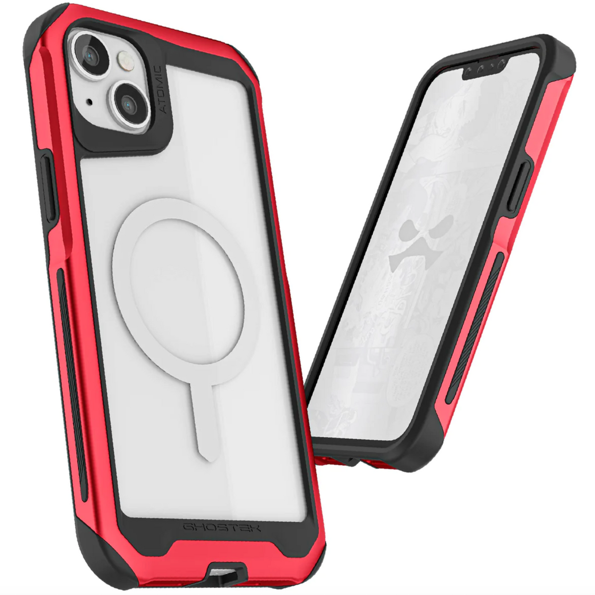 Carcasa Ghostek Atomic Slim MagSafe iPhone 13 – Protección Militar de Aluminio Antigolpes - Rojo / Iphone 13