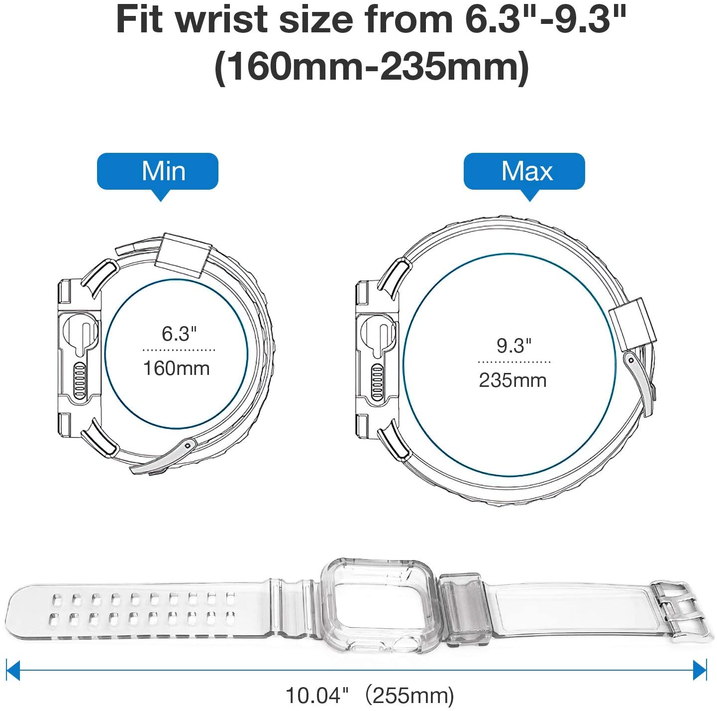 Correa + Protector Silicona Para Apple Watch