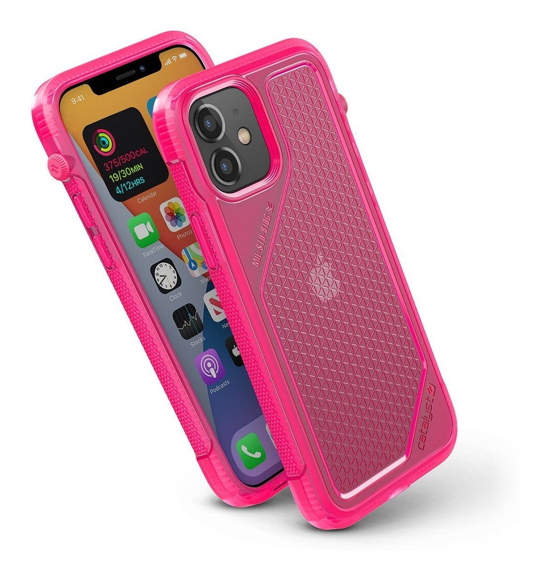 Carcasa Catalyst Vibe Series iPhone 12 / 12 Pro - Rosa Neon