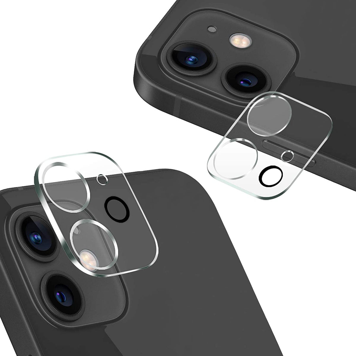 Protector de Cámara iPhone 12 | Vidrio Templado Anti-Rayones - Iphone 12 / Transparente