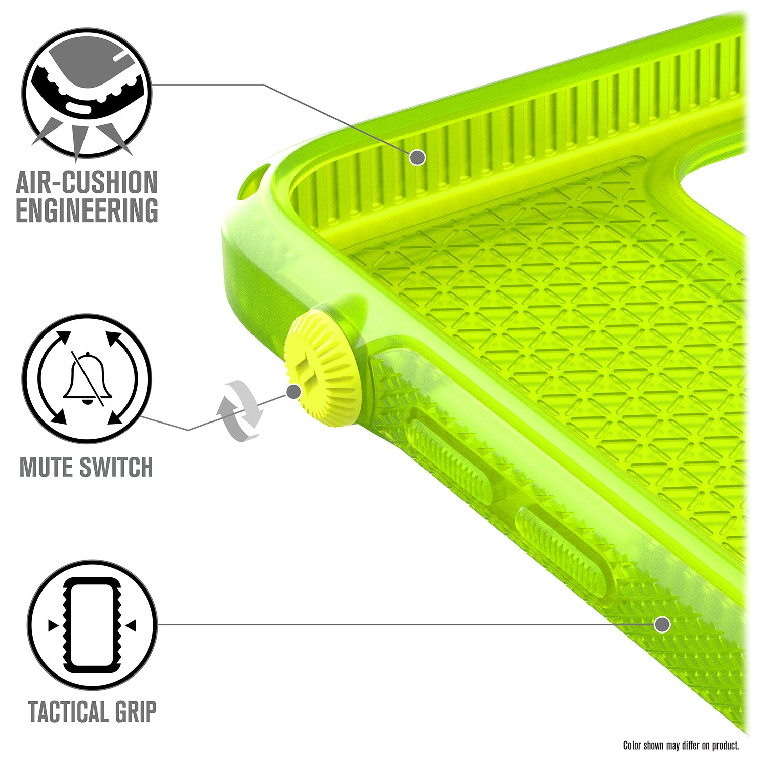 Carcasa Catalyst Vibe Series iPhone 12 / 12 Pro - Amarillo Neon