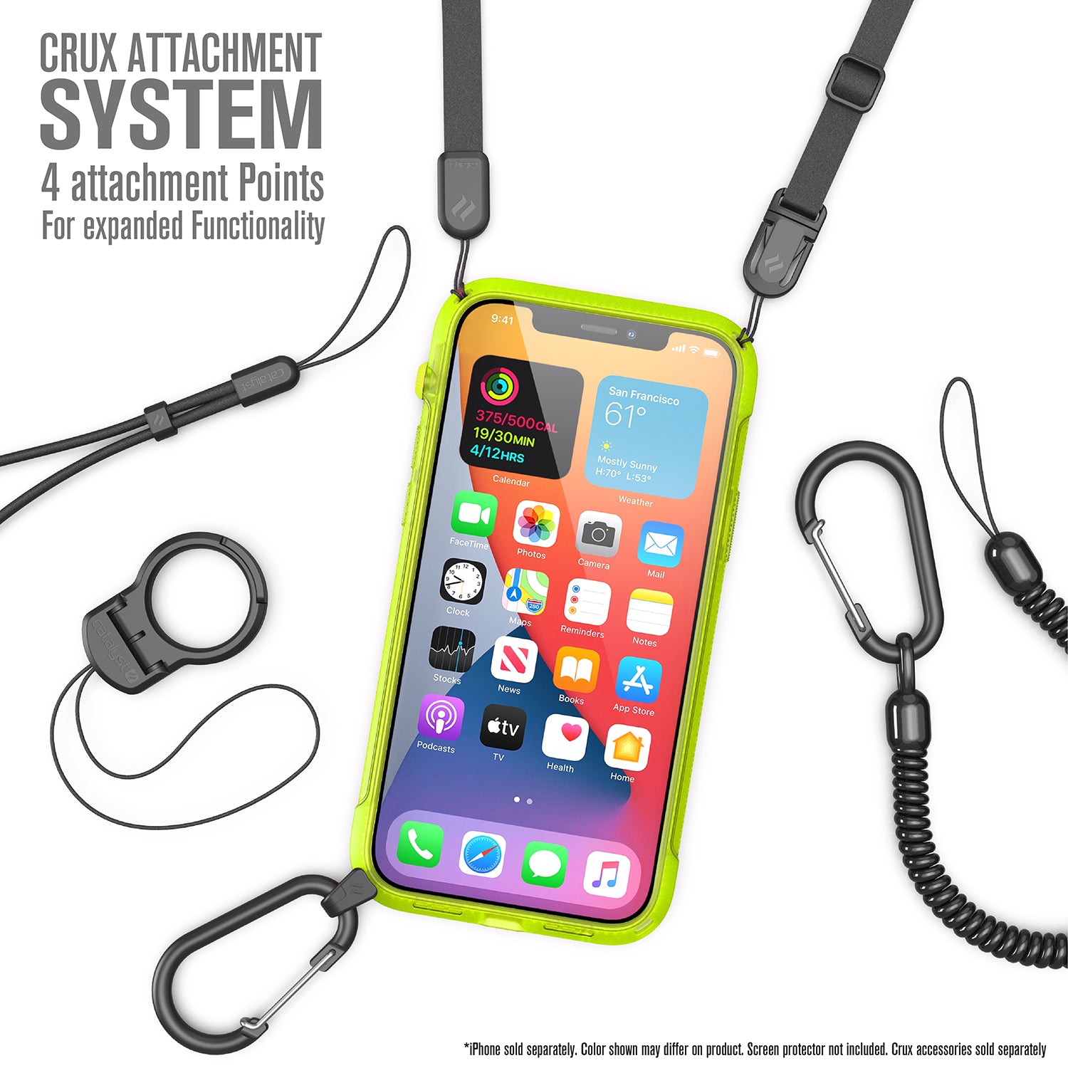 Carcasa Catalyst Vibe Series iPhone 12 / 12 Pro - Amarillo Neon