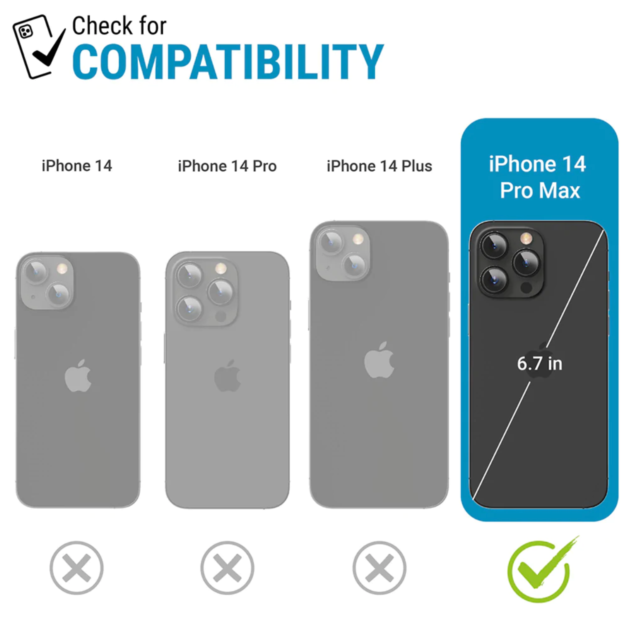 Lámina Vidrio Templado para iPhone 14 Pro Max con Kit de